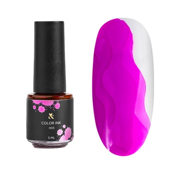 F.O.X Color Ink Blue 003 5ml – tusz do zdobień paznokci, fioletowy, akwarela