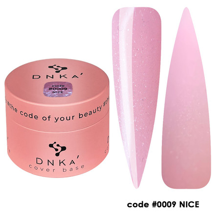 DNKa Rubber Base French Cover 30ml #0009 Nice – Baza Hybrydowa Kamuflująca