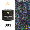 FOX Glow Glitter Gel 003 turkusowy żel do paznokci z brokatem 5ml