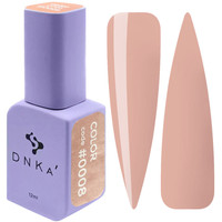 Lakier hybrydowy DNKa' Gel Polish Color 12ml #0008 czarny trwały
