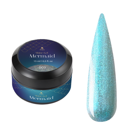 F.O.X Shine Gel Mermaid 003 biały żel do paznokci 15ml perłowy połysk