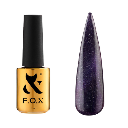 F.O.X Cat Eye Galaxy 004 Lakier Hybrydowy Brązowy 7ml Efekt Kociego Oka