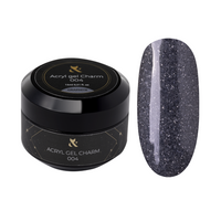 F.O.X Acryl Gel Charm Graphite 15ml szary akrylożel z brokatem do paznokci