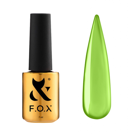 F.O.X Rainbow Top Hybrydowy 003 Zielony, Bez Warstwy Lekkiej, 7 ml