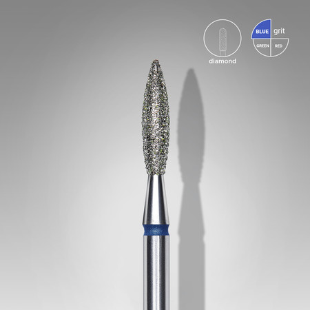 Frez diamentowy Staleks szary 2,3 mm do skórek i paznokci CE manicure