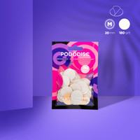 FOX Nakładki ścierne do pedicure 20 mm 180 grit 50 szt. kompatybilne z Staleks