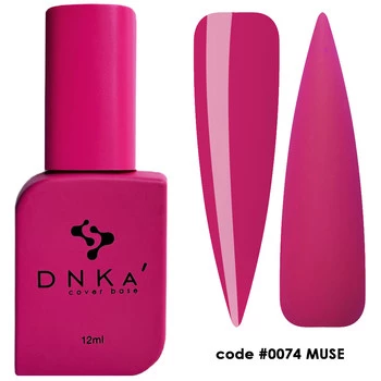 DNKa Rubber Base French Cover 12ml #0074 Muse – Baza Hybrydowa Kamuflująca
