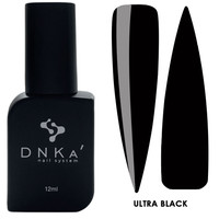DNKa Lakier hybrydowy ULTRA BLACK 12ml czarny, połysk, pełne krycie