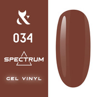 Fox Spectrum 034 Lakier hybrydowy czarny 7ml – trwały, samopoziomujący