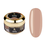 F.O.X Jelly Cover Natural 15ml – żel budujący LED/UV nude, gęsty, samopoziomujący