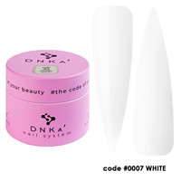 DNKa Jelly Gel White 15ml - twardy żel budujący do przedłużania paznokci