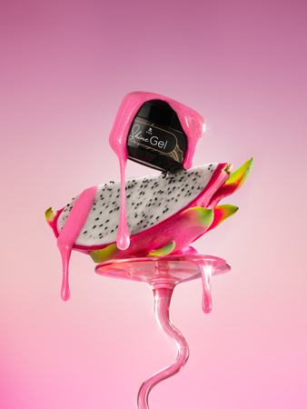 FOX Shine Gel Pink 15 ml – profesjonalny żel top do paznokci z połyskiem