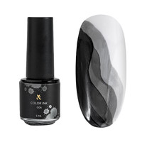 F.O.X Color Ink Blue 006 tusz do paznokci czarny 5 ml akwarela zdobienia