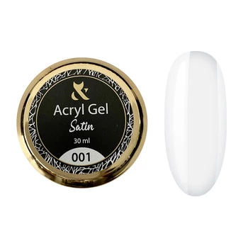 Fox Acryl Gel Satin 001 30ml żel akrylowy LED/UV biały do przedłużania paznokci