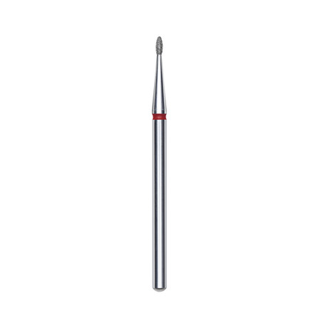Frez diamentowy Staleks kropla 1,2 mm czerwony do skórek manicure CE