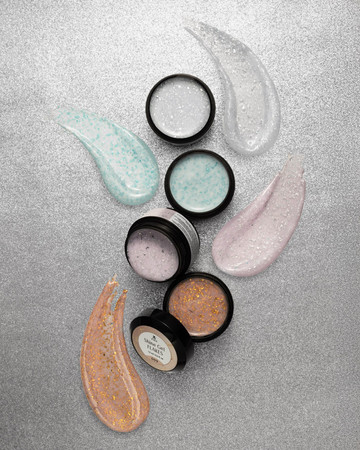 F.O.X Shine Gel Flakes 008 żel do paznokci różowy z drobinkami 15ml