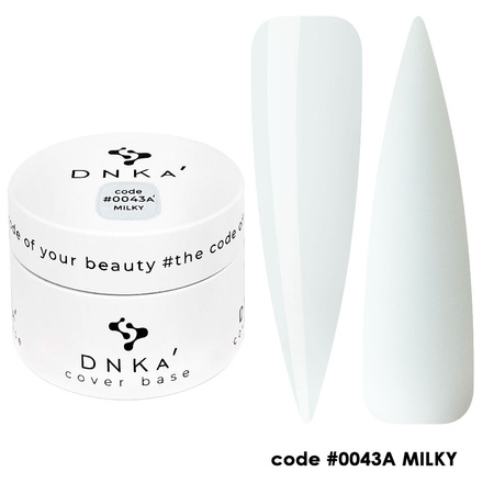 RUBBER BASE FRENCH "DNKa" (cover), 30 ml #0043A' Milky