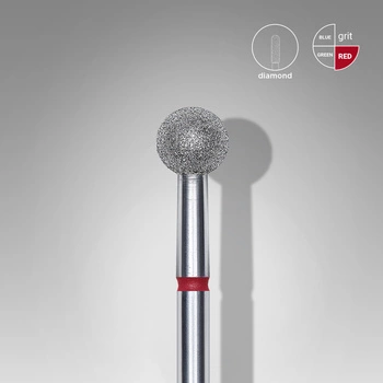 Frez diamentowy kulka czerwona EXPERT średnica 5 mm