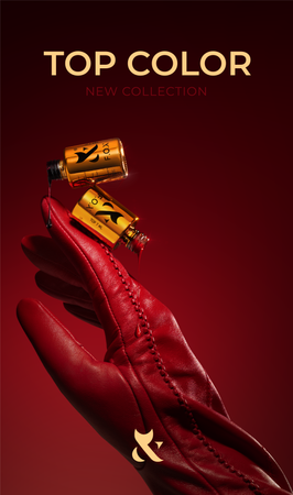 F.O.X Color Top 005 Brązowy Top Hybrydowy z Połyskiem 7ml CE