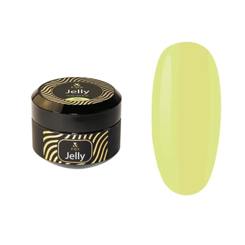 F.O.X Jelly Cover Light Lemon 15ml żel budujący cytrynowo-zielony do paznokci