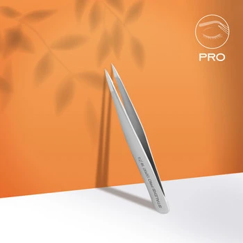 Pęseta do brwi Staleks Expert 10/5, stal nierdzewna, 0,5 mm, 92 mm, srebrna