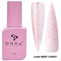 DNKa Rubber Base French Cover 12ml #0057 Candy – Baza Hybrydowa Kamuflująca