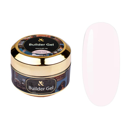 FOX Builder Gel Cover Ivory 15ml – Żel Budujący do Paznokci UV LED