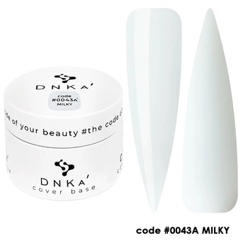 RUBBER BASE FRENCH "DNKa" (cover), 30 ml #0043A' Milky