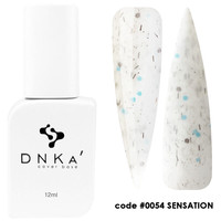 DNKa Rubber Base French Cover 12ml #0054 Sensation – Baza Hybrydowa