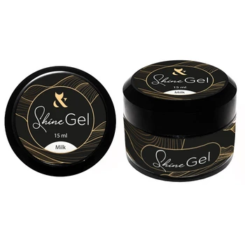 F.O.X Shine Gel Milk 15ml żel budujący mleczny do paznokci z połyskiem