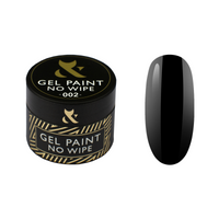 F.O.X Gel Paint No Wipe 002 Czarna Farba Żelowa do Zdobień 5ml