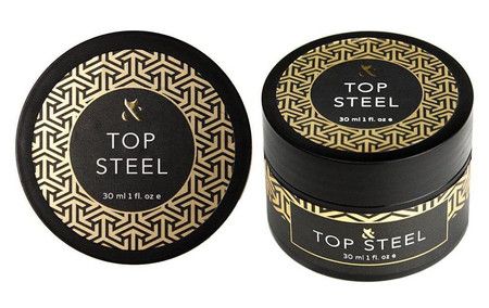 F.O.X Top Steel 30ml Top hybrydowy no wipe LED/UV bezbarwny trwały połysk