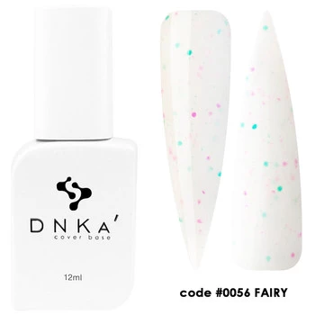 DNKa Rubber Base French Cover 12ml #0056 Fairy – Baza Hybrydowa Kamuflująca
