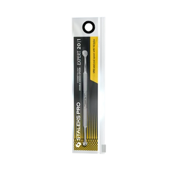 Łyżka kosmetyczna dwustronna Staleks Expert 20 stal nierdzewna do zaskórników