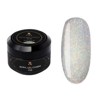 F.O.X Acryl Gel Champagne 15 ml – żel akrylowy brokatowy do przedłużania paznokci