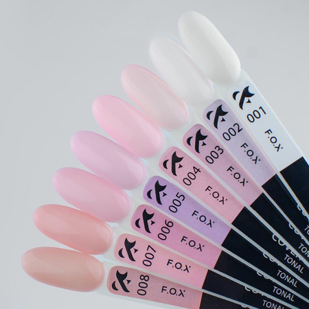 Fox Cover Base Tonal 007 30 ml – kryjąca baza hybrydowa w odcieniu nude LED/UV