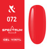 FOX Spectrum 072 Lakier Hybrydowy Czerwono-Różowy 14ml 7-Free UV/LED