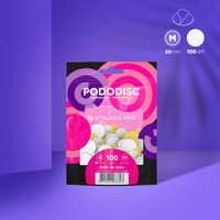 FOX Wymienne pilniki do Pododisc M 100 grit 50 szt. do pedicure białe