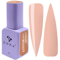 Lakier hybrydowy DNKa’ Gel Polish Color 12ml #0007, trwały, czarny