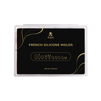 Silikonowe foremki do paznokci F.O.X Wild 60 sztuk do żelu i hybrydy
