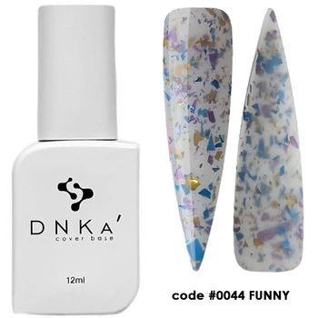 DNKa Rubber Base French Cover 12ml #0044 Funny – Baza Hybrydowa Kamuflująca