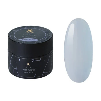 F.O.X Art-paint Farba hybrydowa 2w1 Baby Blue 10ml do zdobień paznokci