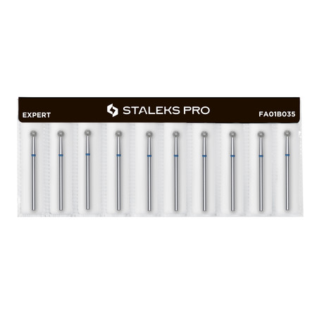 STALEKS Frez diamentowy kulka 3,5 mm niebieski gradacja 120 do skórek