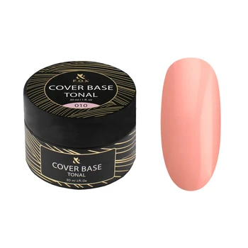 F.O.X Cover Base Tonal 010 30ml - baza kauczukowa budująca do paznokci hybrydowych