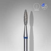 Staleks Frez diamentowy płomyk niebieski 2,1 mm do manicure i pedicure