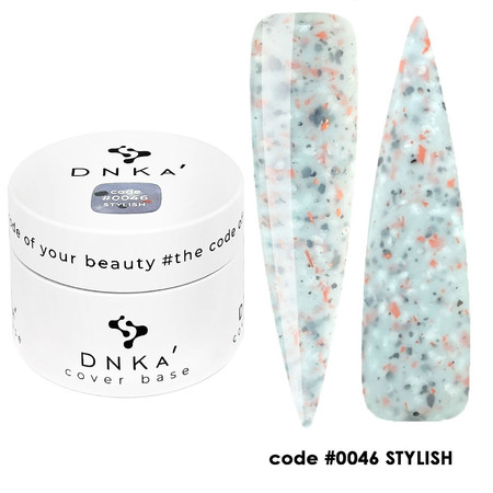 DNKa Rubber Base French Cover #0046 Stylish 30ml baza hybrydowa kamuflująca