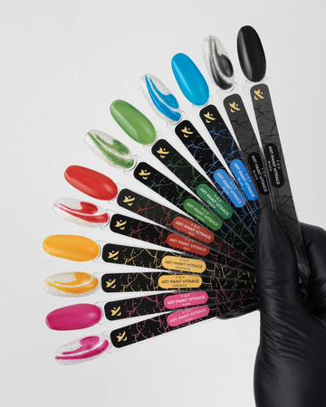 F.O.X Art-paint Vitrage Green 10ml półtransparentna farba hybrydowa do paznokci