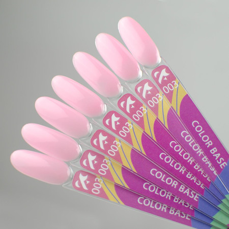 F.O.X Color Base 003 Baza Hybrydowa Nude 10ml LED/UV Samopoziomująca 2w1