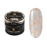 F.O.X Candy Base 005 Baza Hybrydowa Różowa 10ml Samopoziomująca LED/UV