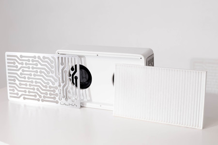 Pochłaniacz pyłu do manicure ÜLKA Nano biały 58W filtr wielokrotnego użytku